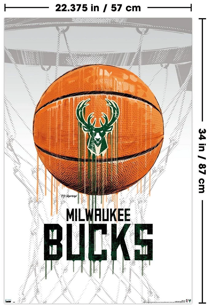 NBA Milwaukee Bucks - Ballon goutte à goutte 20