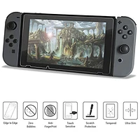 Orzly Premium Tempered Glass Screen Protector for Nintendo Switch