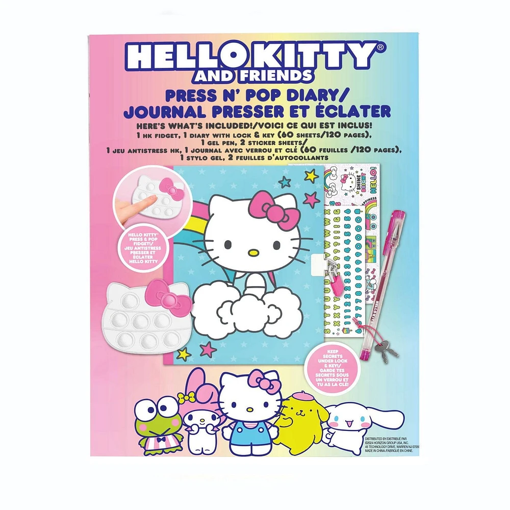 Hello Kitty and Friends Press N' Pop Diary, Age Range: 6+