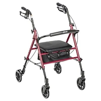 Déambulateur à roulettes de 15,24 cm (6 po) et à hauteur réglable de Drive Medical Déambulateur à roulettes