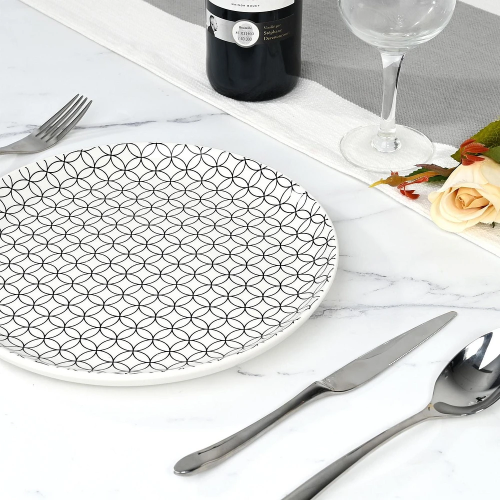 Paquet de 4 assiettes à dîner