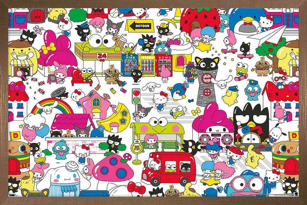 Hello Kitty and Friends: Hello - Group Wall Poster, 22.375" x 34"