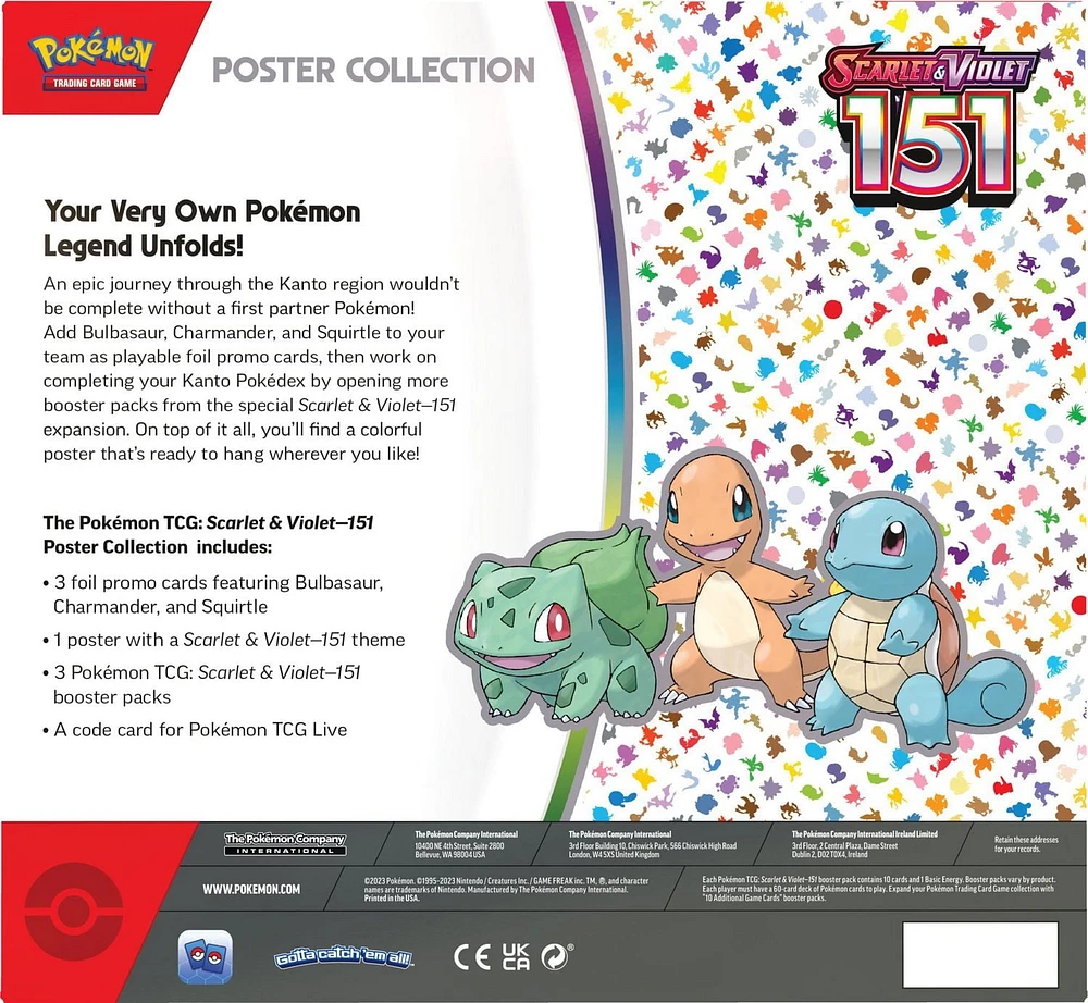 Pokémon Trading Card Games Scarlet & Violet 3.5 151 Poster Collection Box