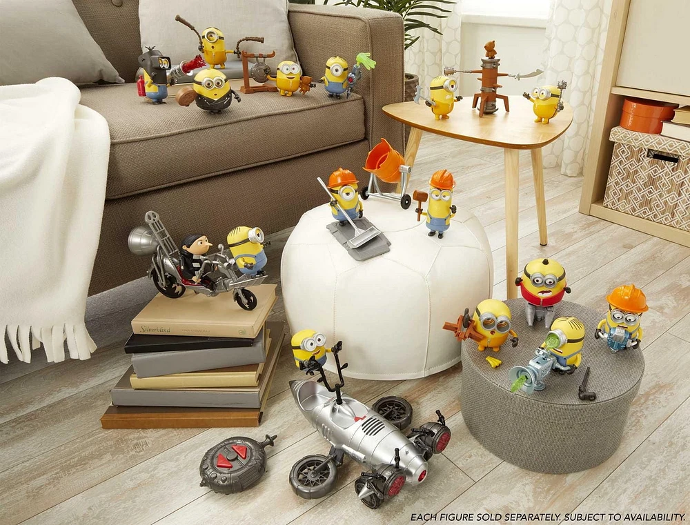 Figurine articulée actionnée par bouton Bob du film «Les Minions 2: Il était une fois Gru» («Minions: The Rise of Gru»)