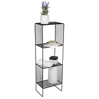 era Locker 4 Tier Tower black, 10.35in x 31.60in