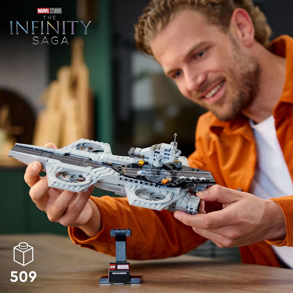 LEGO Super Heroes Marvel L’hélitransport des Avengers 76295 Ensemble de construction (509 pièces) Comprend 509 pièces, 18+ ans