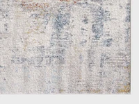 Venita Cream and Blue Woven Area Rug