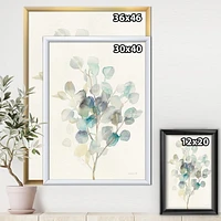 Designart Feuilles d'eucalyptus I Art mural encadré