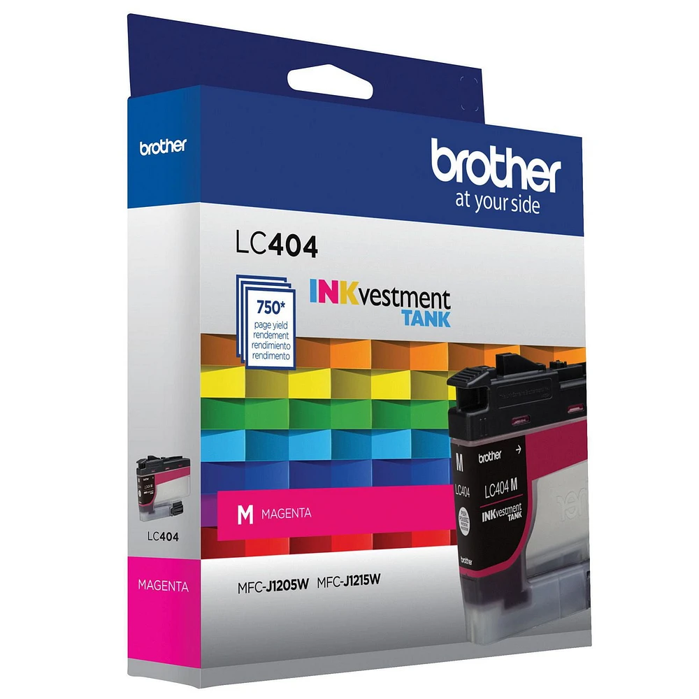 Brother Genuine LC404MS Standard-Yield Magenta Ink Cartridge, Brother Genuine LC404MS Standard-Yield Magenta Ink Cartridge