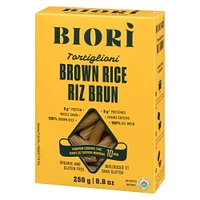 Biori Tortiglioni de Riz Brun 100% Bio sans gluten 250g Pâtes de riz brun 100 % biologiques sans gluten Biori