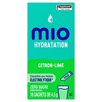 Hydrate Aromatisant D'Eau Liquide Citron Vert Avec Électrolytes 4, 5 G Paquets, 10 Ct Boîte Mio hydrater citron vert 3.8G X 10