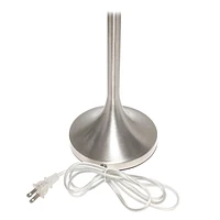 Lampe de table conique Simple Designs avec abat-jour en tissu