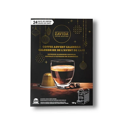 Zavida Advent Calendar Nespresso compatible capsules, Nespresso compatible Coffee Advent Calendar