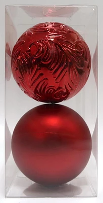 2CT 100MM SHATTERPROOF ORNAMENTS