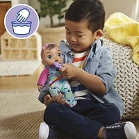 Baby Alive Soft 'n Cute, cheveux blonds, première poupée de bébé, lavable au corps souple, 28 cm, pour jeunes enfants, dès 18 mois, jouet de dentition
