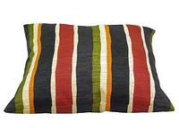 Coussin Décoratif 16po, Rayures ''Mystique Onyx''