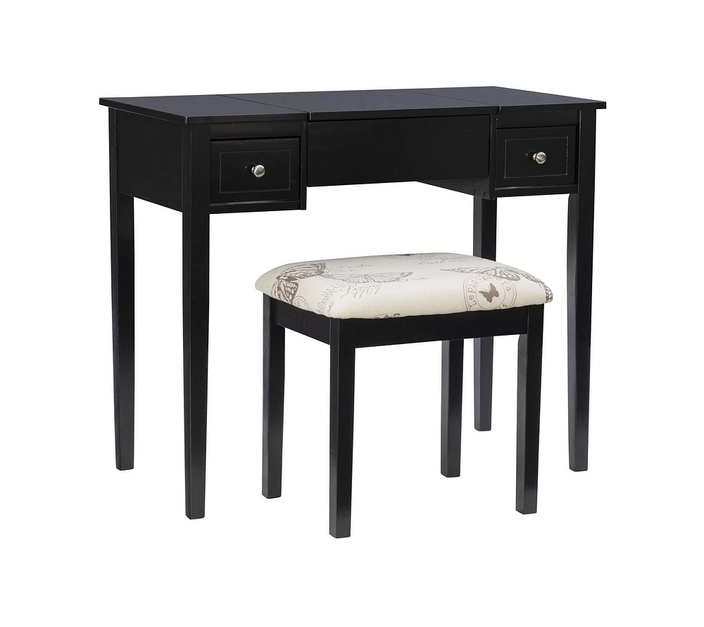 Joanna Black Butterfly Vanity Set