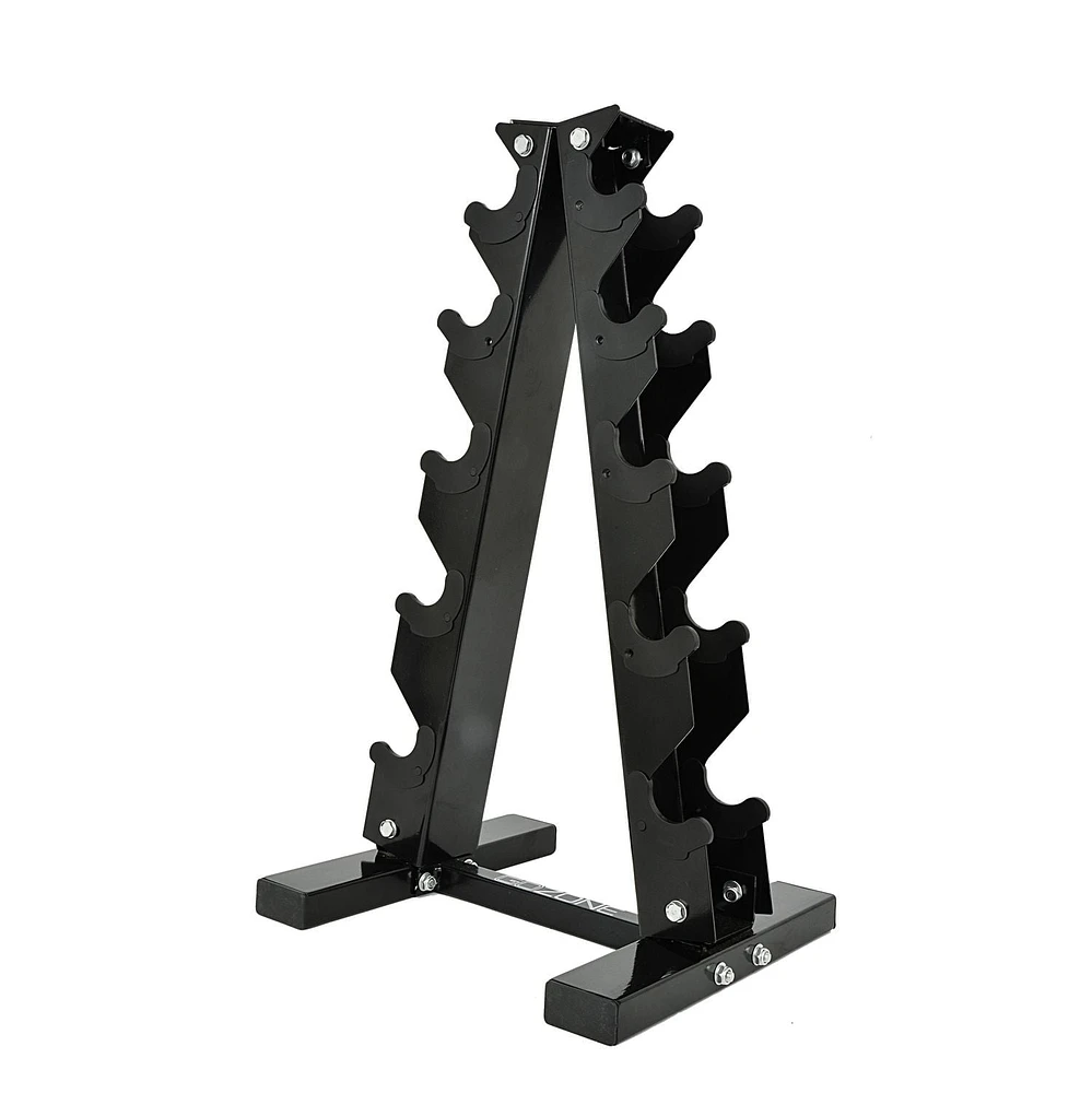 GoZone A Frame Dumbbell Rack – Black, Holds 5 pairs of dumbbells