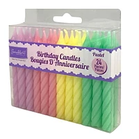 Twinkle Birthday Candles in Pastel Colour Range