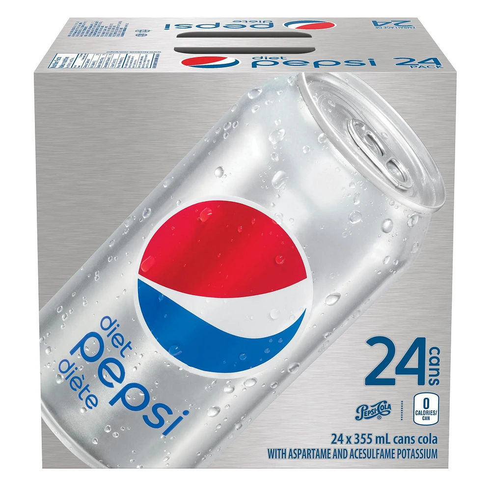 Diet Pepsi, 355mL Cans, 24 Pack, 24x355mL