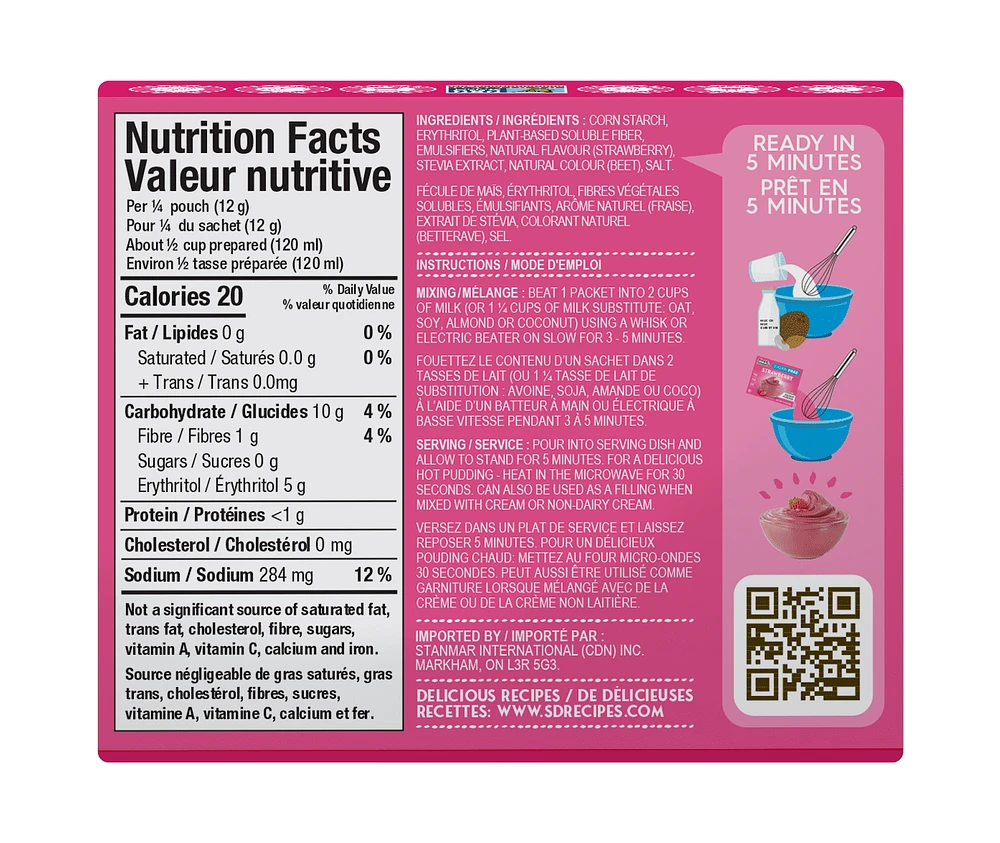 Simply Desserts - Pudding à la fraise, 48g