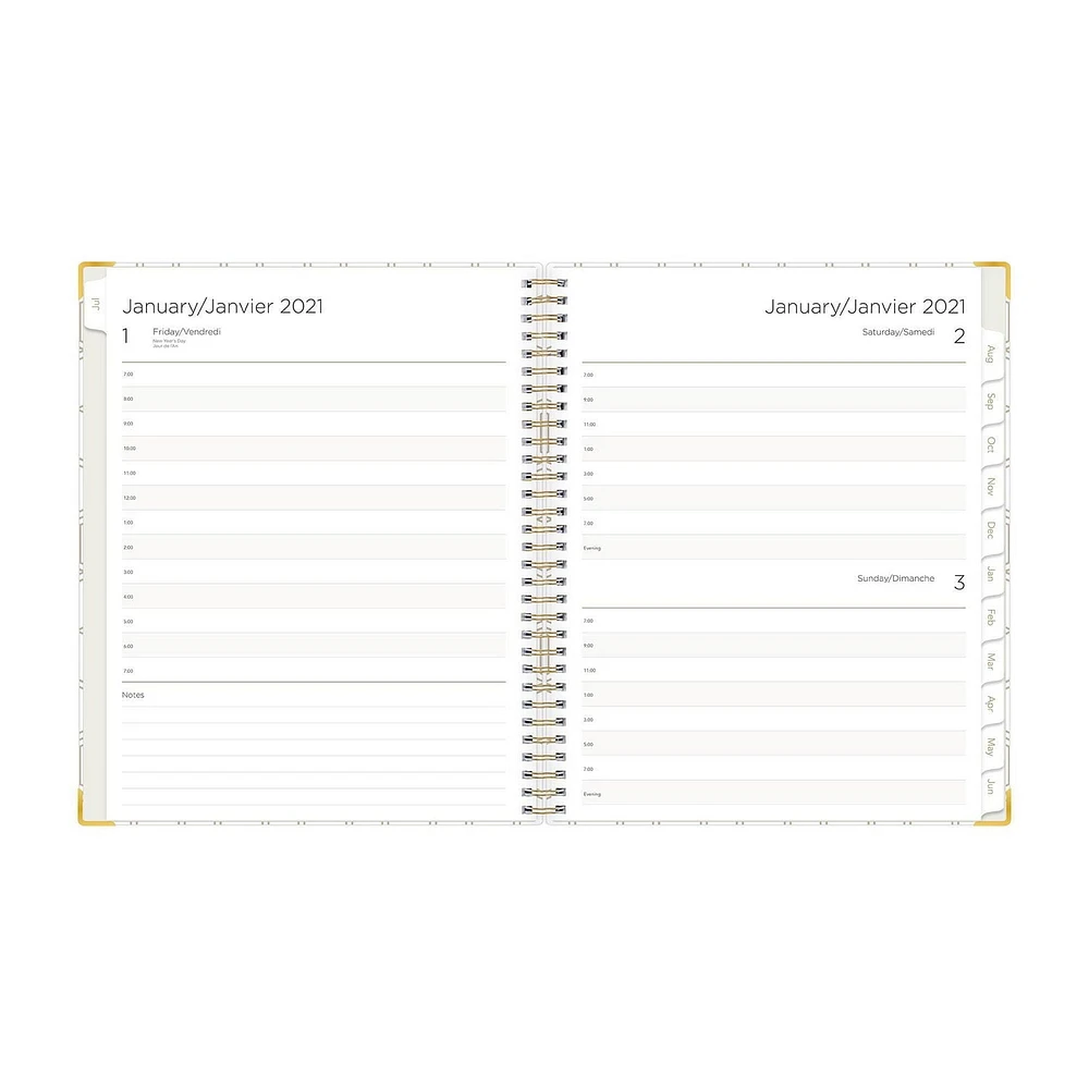 Blue Sky Sheridan Gold Medium Daily/Monthly Planner for 2021