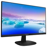 Philips 243V7QJAB 24" Frameless HD IPS Monitor, 1920 x 1080 Black