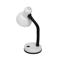 Simple Designs Basic Metal Desk Lamp with Flexible Hose Neck