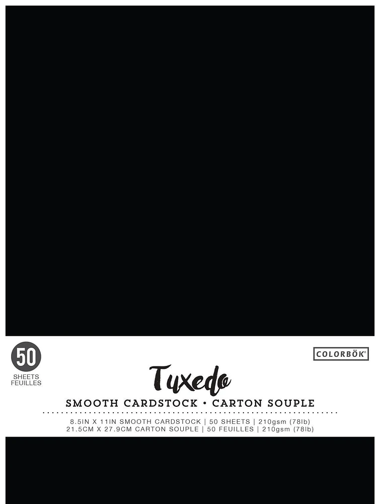 Carton souple Tuxedo de Colorbok