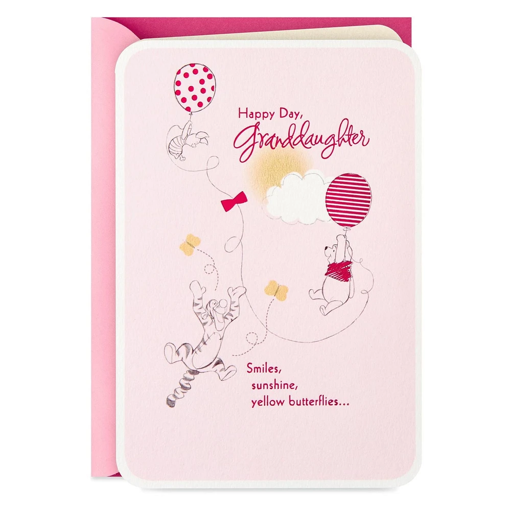 Hallmark Winnie the Pooh Birthday Card for Granddaughter (Beautiful Birthday)