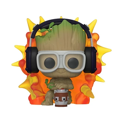 Funko Pop! Marvel: I Am Groot - Groot avec Detonator Bobblehead En Vinyle