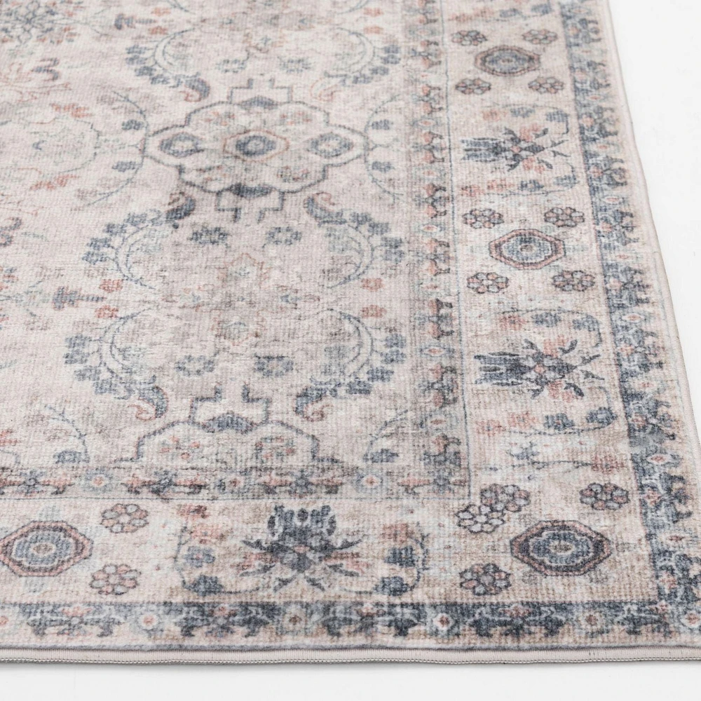 Banburry Light Grey and Dark Grey Woven Area Rug