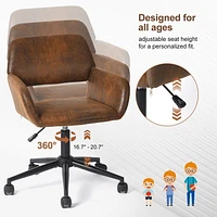 Homy Casa Kids Study Chair - Adjustable Height Swivel Task Chair with Armrests, Ideal for Homework and Play
