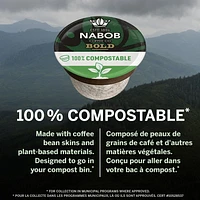 Nabob Full City Dark Coffee 100% Compostable Pods, 292g, 30 Pods