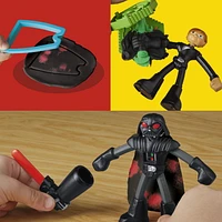 Play-Doh Star Wars Squish & Slice Lightsabers 4 Inch Action Figure Set, Ages 4 and up