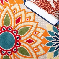 SAFAVIEH Cabana Quincy Tapis Floral Extérieur