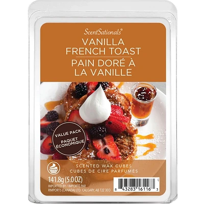 Bloc de cire parfumée ScentSationals paquet économique - Pain doré à la vanille 5.0 oz (141.8g)