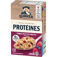 Quaker High Protein Triple Berry Instant Oatmeal, 228g