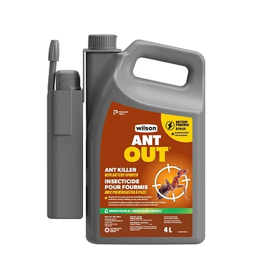 Insecticide pour fourmis ANT OUT de WILSON Insecticide à vaporiser prêt à l’emploi
