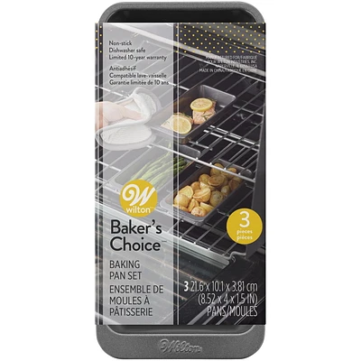 Ensemble de plaques de cuisson 8 x 4 po (20,3 x 10,1 cm) Baker’s Choice Wilton