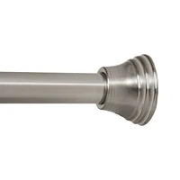 Mainstays Adjustable Tension Decorative Shower Curtain Rod, No Tools Needed, 43" - 72"