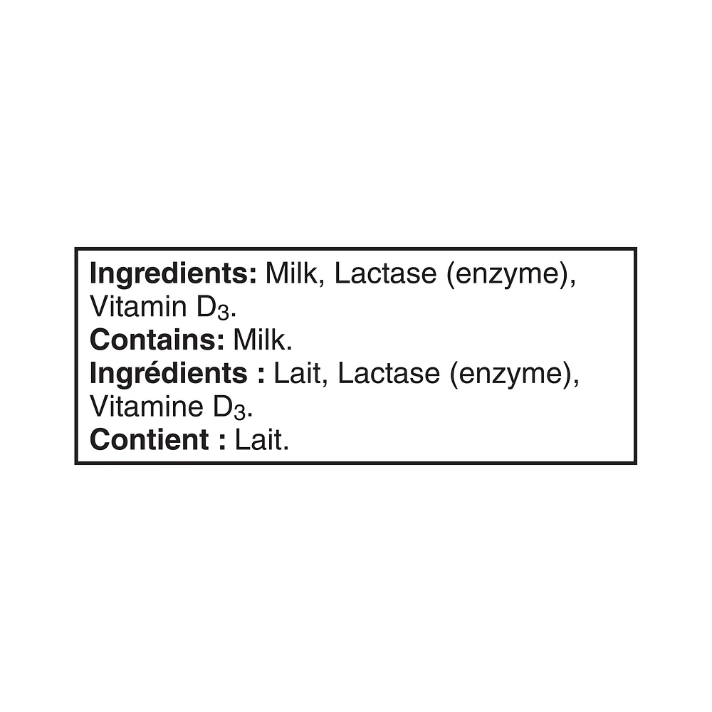 Lactantia Lactose Free Milk 3.25% Homogenized, 2L