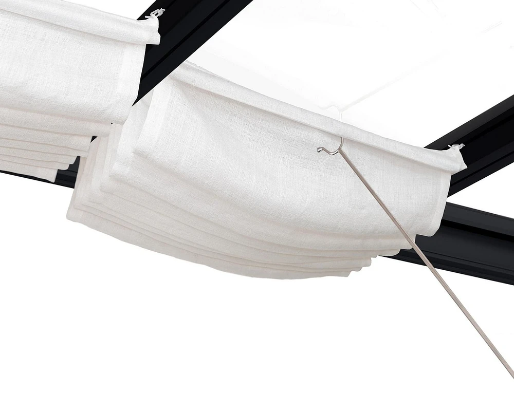 CANOPIA by PALRAM Stockholm Stores de toit de 11 pi x 19 pi - Blanc