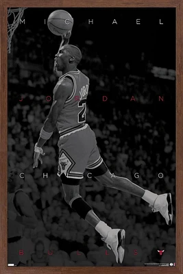 Michael Jordan - Black and White Wall Poster