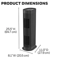 Éliminateur d'allergènes tower à véritables filtre HEPA Honeywell HPA160C Pièce moyenne-grande