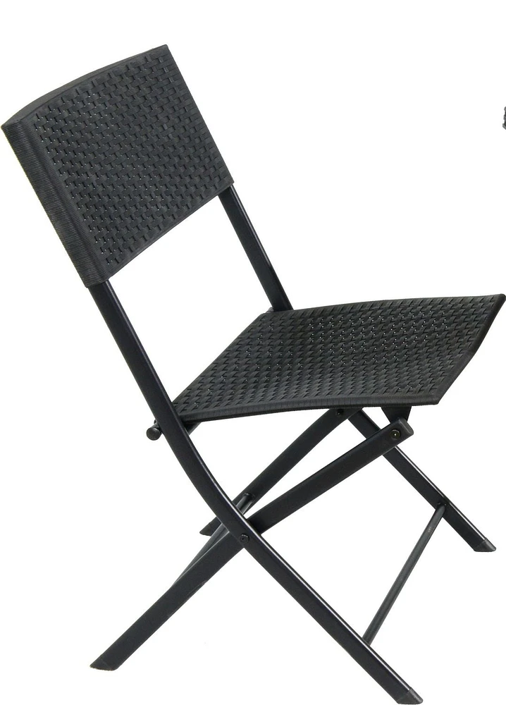 Sunmate Casual Bistro Chair Traditional Woven Wicker Style