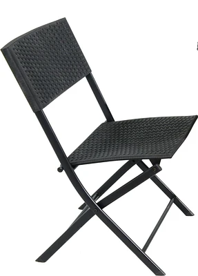 Sunmate Casual Bistro Chair Traditional Woven Wicker Style