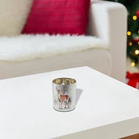 Bougeoir En Verre Cerf Large - Lot De 2