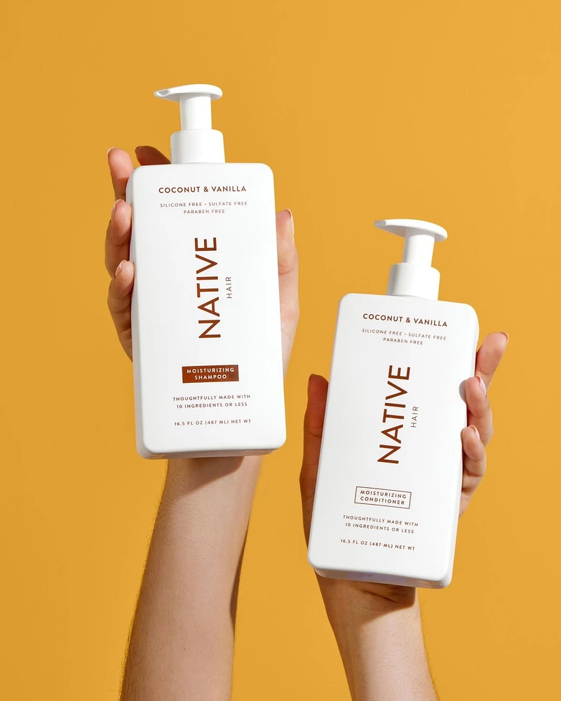 Revitalisant hydratant Native Noix de coco et vanille, sans sulfate, sans parabènes 487 ml