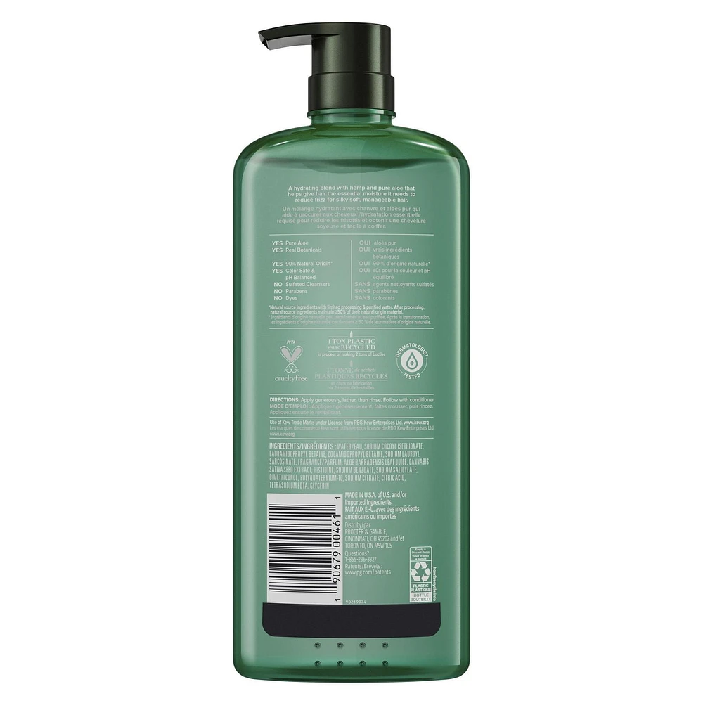 Herbal Essences bio:renew Hemp + Potent Aloe Sulfate Free Shampoo Frizz Control, 600 mL